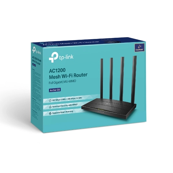 TP-Link Archer C6 AC1200 1200mbps MU-MIMO Gigabit Router - Image 3