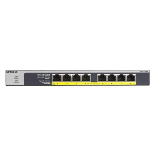 Netgear GS108LP 8-Port Gigabit PoE Unmanaged Rackmount Switch (PoE Budget 60W) - Image 4