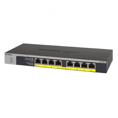 Netgear GS108LP 8-Port Gigabit PoE Unmanaged Rackmount Switch (PoE Budget 60W) - Image 3